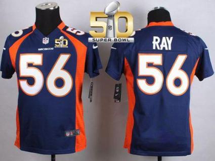 Youth Nike Broncos #56 Shane Ray Blue Alternate Super Bowl 50 Stitched NFL New Elite Jersey