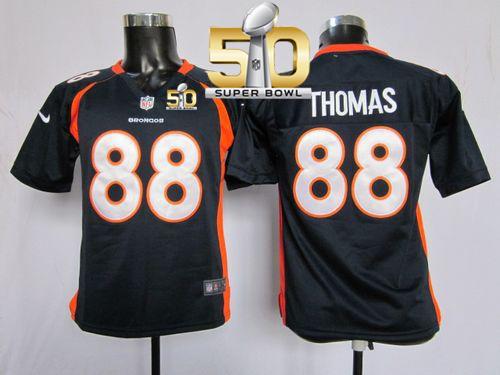 Youth Nike Denver Broncos #88 Demaryius Thomas Blue Alternate Super Bowl 50 Stitched NFL Elite Jersey