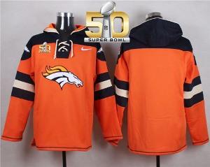 Nike Denver Broncos Blank Orange Super Bowl 50 Player Pullover NFL Hoodie