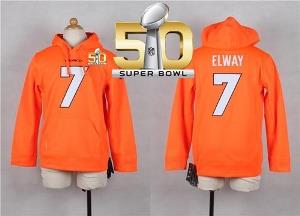 Youth Nike Broncos #7 John Elway Orange Super Bowl 50 Player NFL Hoodie