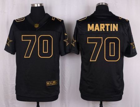 Nike Dallas Cowboys #70 Zack Martin Black Men's Stitched NFL Elite Pro Line Gold Collection Jersey