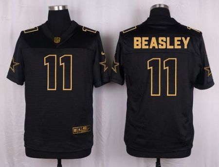 Nike Dallas Cowboys #11 Cole Beasley Black Men's Stitched NFL Elite Pro Line Gold Collection Jersey