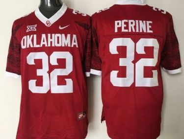Oklahoma Sooners #32 Samaje Perine Red New XII Stitched NCAA Jersey