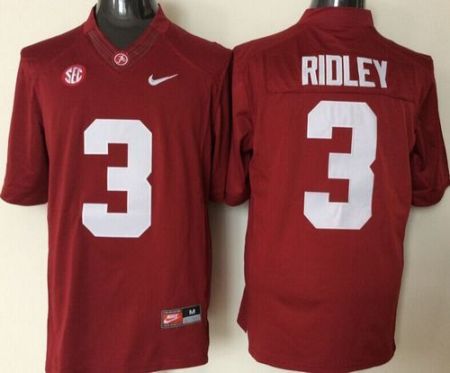 Alabama Crimson Tide #3 Calvin Ridley Red Stitched NCAA Jersey