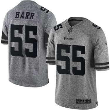 Nike Minnesota Vikings #55 Anthony Barr Gray Men's Stitched NFL Limited Gridiron Gray Jersey