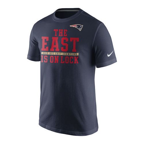 Men's New England Patriots Nike Navy 2015 AFC East Division Champions T-Shirt