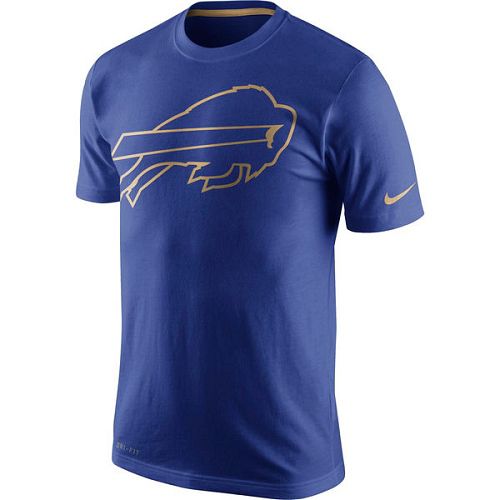 Men's Buffalo Bills Nike Royal Championship Drive Gold Collection Performance T-Shirt