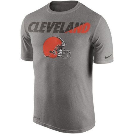 Men's Cleveland Browns Nike Gray Legend Staff Practice Performance T-Shirt