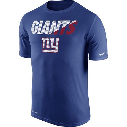 Men's New York Giants Nike Royal Blue Legend Staff Practice Performance T-Shirt