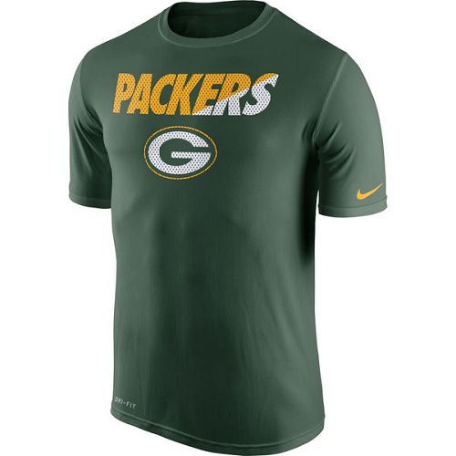 Men's Green Bay Packers Nike Green Legend Staff Practice Performance T-Shirt
