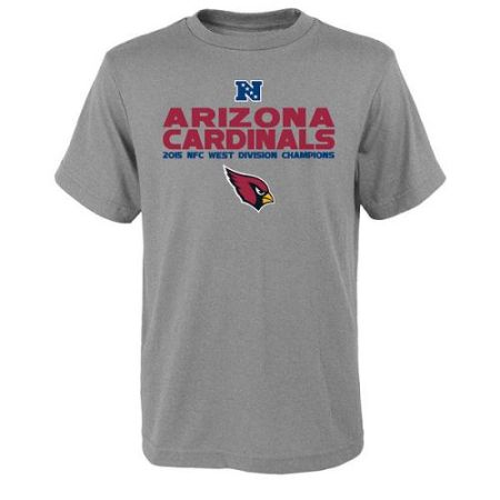 Men's Arizona Cardinals Heather Gray 2015 NFC West Division Champions Next Level T-Shirt