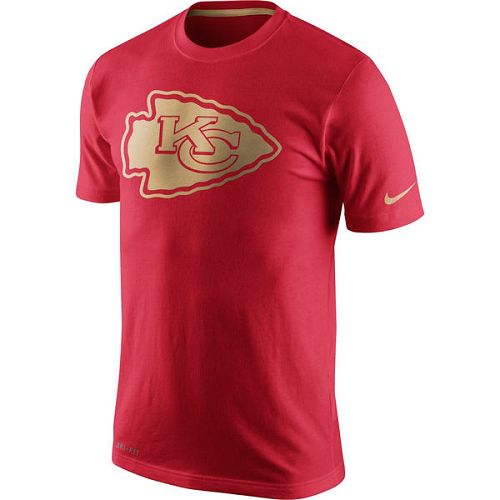 Men's Kansas City Chiefs Nike Red Championship Drive Gold Collection Performance T-Shirt