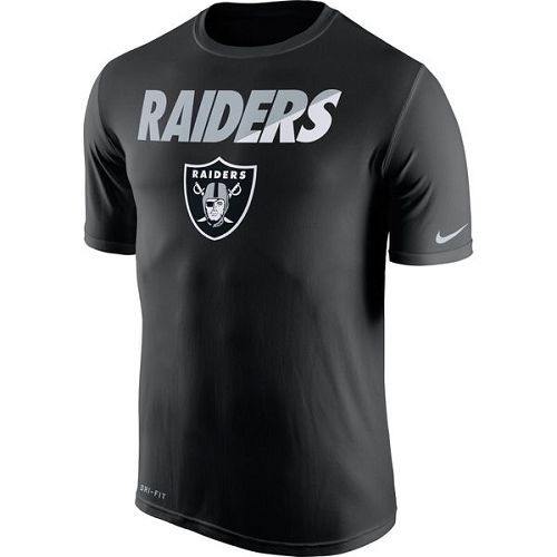 Men's Oakland Raiders Nike Black Legend Staff Practice Performance T-Shirt