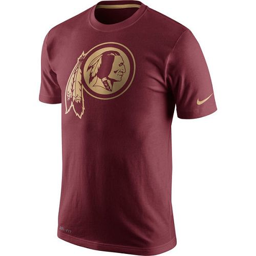Men's Washington Redskins Nike Championship Drive Gold Collection Performance T-Shirt Burgundy