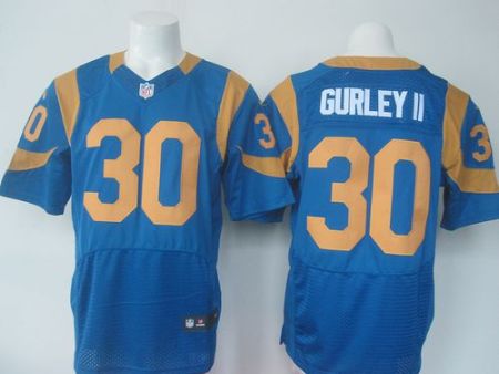 Nike St Louis Rams #30 Todd Gurley II Royal Blue Alternate Men's Stitched NFL Elite Rush Jersey