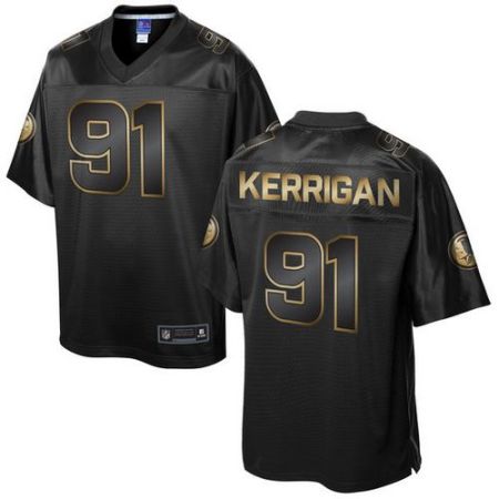 Nike Washington Redskins #91 Ryan Kerrigan Pro Line Black Gold Collection Men's Stitched NFL Game Jersey