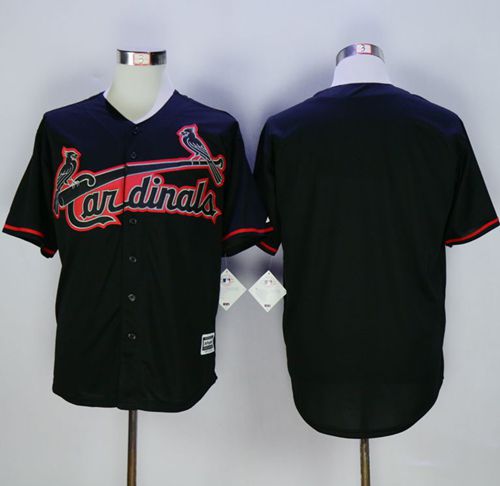 St. Louis Cardinals Blank Black New Cool Base Fashion Stitched MLB Jersey