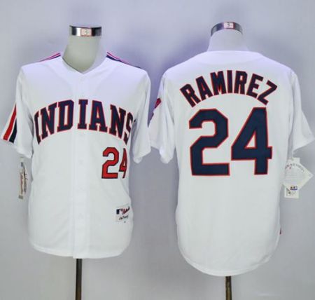 Cleveland Indians #24 Manny Ramirez White 1978 Turn Back The Clock Stitched MLB Jersey Cleveland Indians #24 Manny Ramirez White 1978 Turn Back The Clock Stitched MLB Jersey