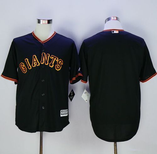 San Francisco Giants Blank Black Cool Base Stitched MLB Jersey