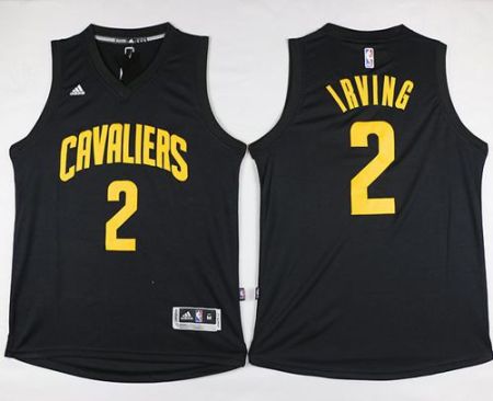 Cleveland Cavaliers #2 Kyrie Irving Black Fashion Stitched NBA Jersey