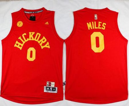 Indiana Pacers #0 C.J. Miles Red Hardwood Classics Stitched NBA Jersey