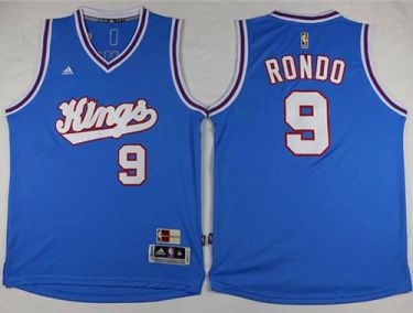 Sacramento Kings #9 Rajon Rondo New Light Blue Stitched NBA Jersey