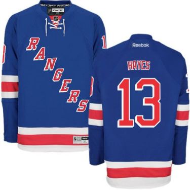 New York Rangers #13 Kevin Hayes Blue Home Stitched Youth NHL Jersey