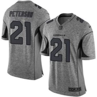 Nike Arizona Cardinals #21 Patrick Peterson Gray Men's Stitched NFL Limited Gridiron Gray Jersey
