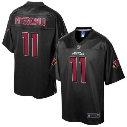 Nike Arizona Cardinals #11 Larry Fitzgerald Black Men's NFL Pro Line Black Reverse Fashion Game Jersey