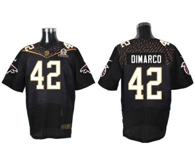 Nike Atlanta Falcons #42 Patrick DiMarco Black 2016 Pro Bowl Men's Stitched NFL Elite Jersey