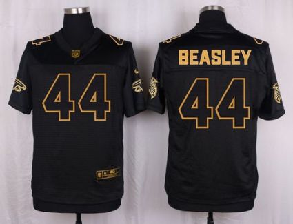 Nike Atlanta Falcons #44 Vic Beasley Jr Black Men's Stitched NFL Elite Pro Line Gold Collection Jersey