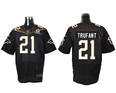 Nike Atlanta Falcons #21 Desmond Trufant Black 2016 Pro Bowl Men's Stitched NFL Elite Jersey