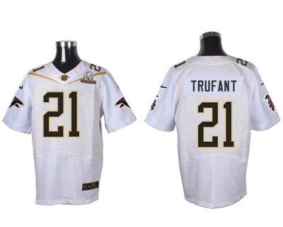 Nike Atlanta Falcons #21 Desmond Trufant White 2016 Pro Bowl Men's Stitched NFL Elite Jersey