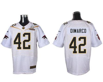 Nike Atlanta Falcons #42 Patrick DiMarco White 2016 Pro Bowl Men's Stitched NFL Elite Jersey