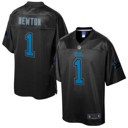 Nike Carolina Panthers #1 Cam Newton Black Men's NFL Pro Line Black Reverse Fashion Game Jersey