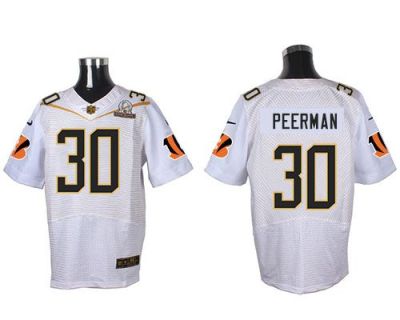 Nike Cincinnati Bengals #30 Cedric Peerman White 2016 Pro Bowl Men's Stitched NFL Elite Jersey