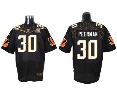Nike Cincinnati Bengals #30 Cedric Peerman Black 2016 Pro Bowl Men's Stitched NFL Elite Jersey