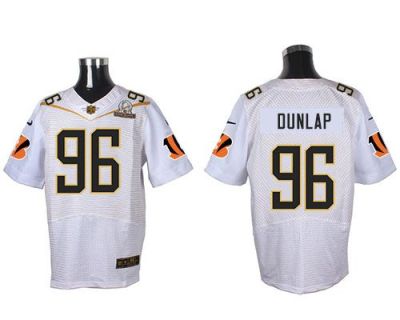 Nike Cincinnati Bengals #96 Carlos Dunlap White 2016 Pro Bowl Men's Stitched NFL Elite Jersey