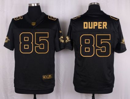 Nike Miami Dolphins #85 Mark Duper Black Men's Stitched NFL Elite Pro Line Gold Collection Jersey