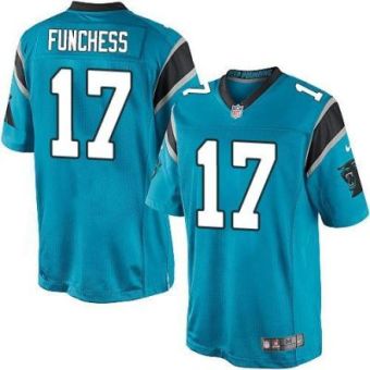 Youth Nike Panthers #17 Devin Funchess Blue Alternate Stitched NFL Elite Jersey