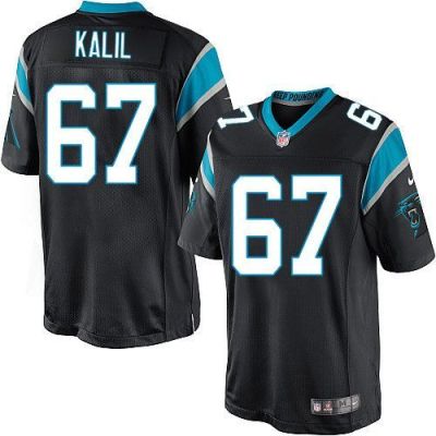 Youth Nike Panthers #67 Ryan Kalil Black Team Color Stitched NFL Elite Jersey