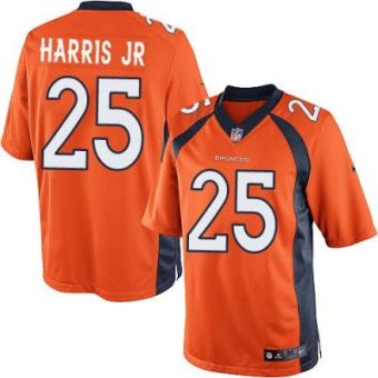 Youth Nike Broncos #25 Chris Harris Jr Orange Team Color NFL New Elite Jersey