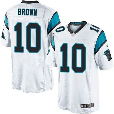 Youth Nike Panthers #10 Corey Brown White Stitched NFL Elite Jersey