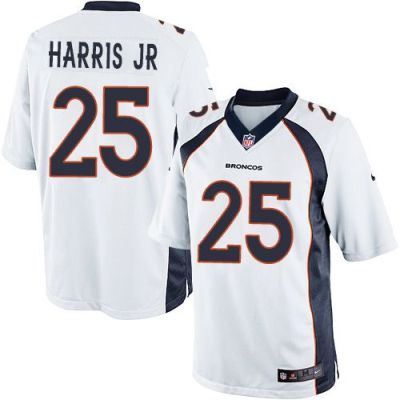 Youth Nike Broncos #25 Chris Harris Jr White NFL New Elite Jersey