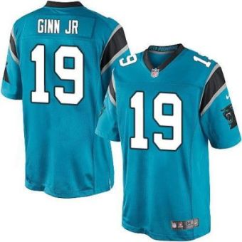 Youth Nike Panthers #19 Ted Ginn Jr Blue Alternate Stitched NFL Elite Jersey