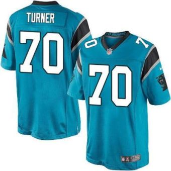 Youth Nike Panthers #70 Trai Turner Blue Alternate Stitched NFL Elite Jersey