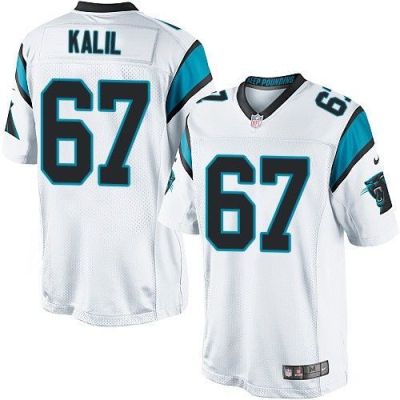 Youth Nike Panthers #67 Ryan Kalil White Stitched NFL Elite Jersey