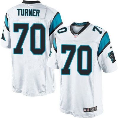 Youth Nike Panthers #70 Trai Turner White Stitched NFL Elite Jersey