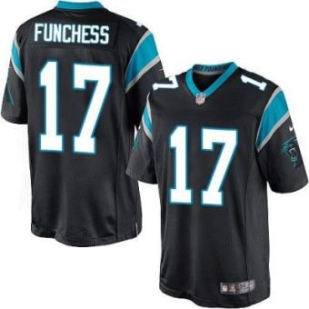 Youth Nike Panthers #17 Devin Funchess Black Team Color Stitched NFL Elite Jersey