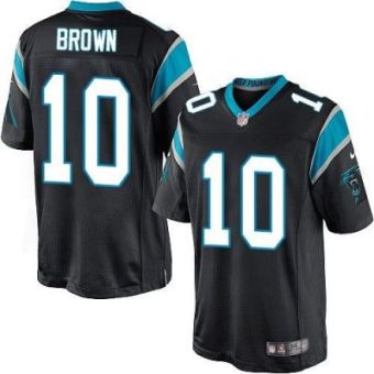 Youth Nike Panthers #10 Corey Brown Black Team Color Stitched NFL Elite Jersey